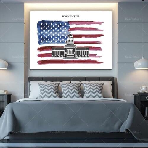 Washington Printing Poster Home Decoration Art Living Room Printing Room Decoration Wall Art Gift Poster Office Decoration