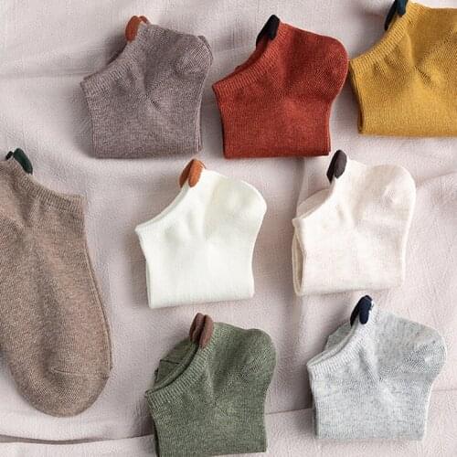 Women Cotton Short Socks Hosiery Summer Short Sock Shallow Mouth Breathable Comfortable Sweat 10pair/set