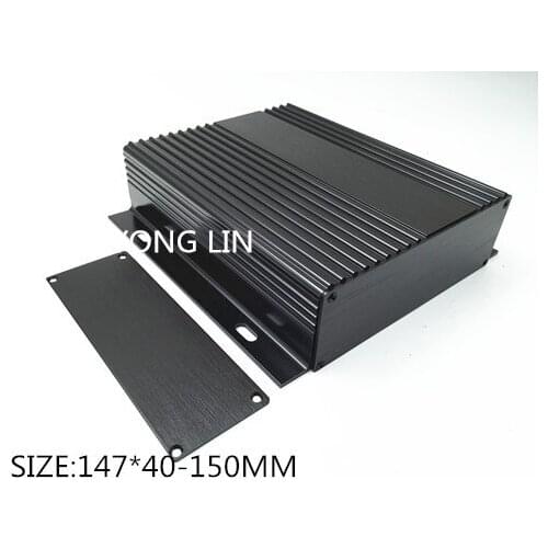 1pcs aluminum shell 147*40-150mm/Junction box/aluminum enclosure/aluminum box/Ears can be fixed on the solid