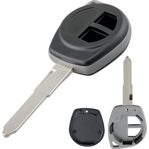 2 Buttons Remote Car Key Fob Case Shell Replacement Remote Cover with HU87 Blade for SUZUKI IGNIS ALTO SX4 VAUXHALL