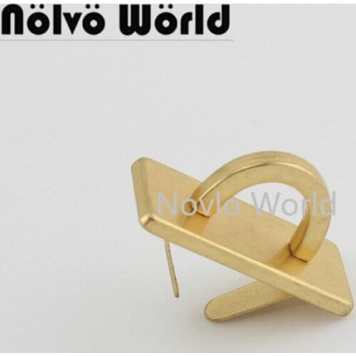 8 pieces test, 32X14mm rectangular bridge buckle with legs for bags purse handbag bracelet sewing