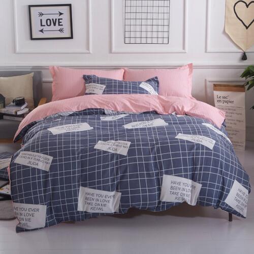 2018 New Bedding Set Soft Bedclothes Twill Print Duvet Cover Set with Pillowcases 4pcs/3pcs Bed Set Home