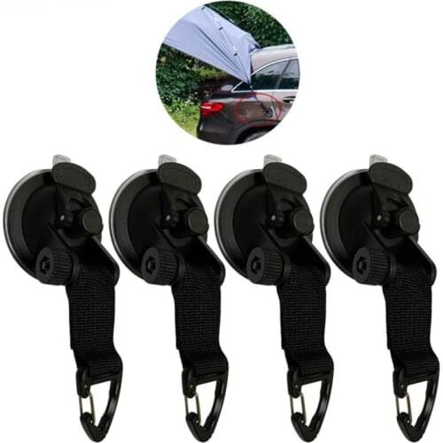 4Pcs Suction Cup Anchor Securing Hook Tie Down,Camping Tarp As Car Side Awning, Pool Tarps Tents Securing Hook Universal