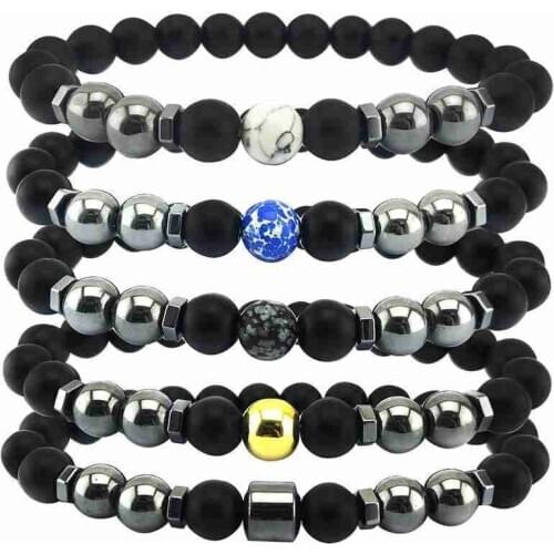 Anti-Swelling Black Obsidian Anklet, Adjustable Weight Loss Magnet Anklet
