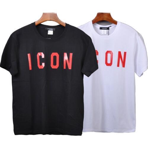 DSQICOND2 Brand DSQ 2020 Casual T-shirts ICON Printed Tops male Female Summer Casual Cotton Short Sleeve Tees Loose Couple Tops