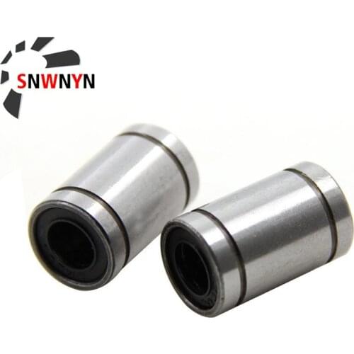 1/10PCS LM8UU LM10UU LM16UU LM12UU Linear Ball Bearing Linear Bushing 8mm Rods Liner Rail Linear Shaft Parts DIY CNC 3D Printer