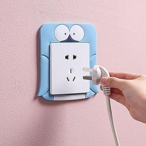 Cartoon Room Decor 3D Wall Silicone on-off Switch Luminous Light Switch Outlet Wall Sticker For Kids Baby Home Decal Murla Decor