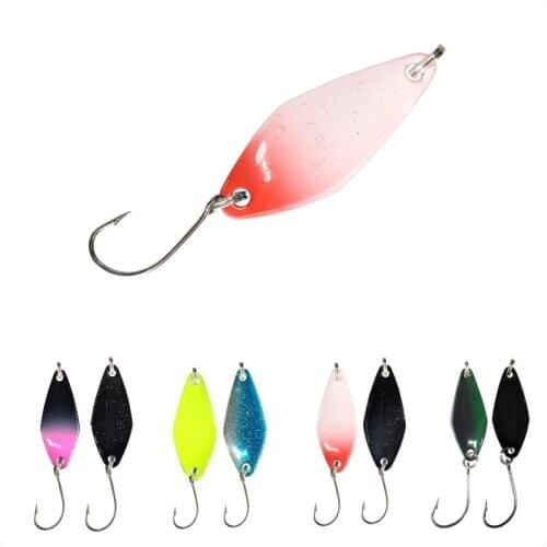 Fishing Spinnerbait Soft Lure Trout Bait Metal Trout Spoon Lure Duble Bait For Trout Bass Spoon Small Hard Sequins Spinner Spoon
