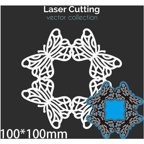 100*100mm BUTTERFLIES new Metal Cutting Dies for decoration card DIY Scrapbooking stencil Paper Craft Album template Dies