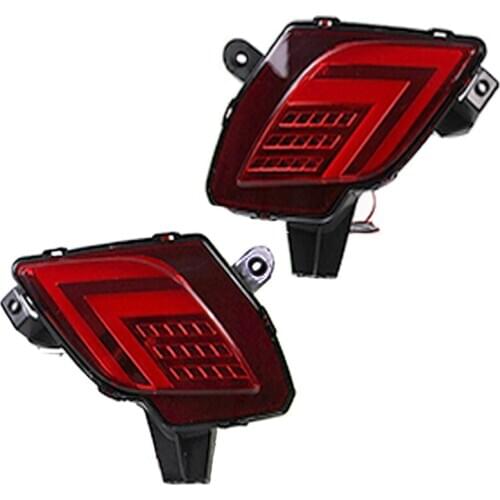 NEW-2Pcs For Mazda Cx-5 Cx5 2013-2016 Multi-Function Car Led Tail Light Rear Bumper Light Rear Fog Lamp Brake Light Reflector(2