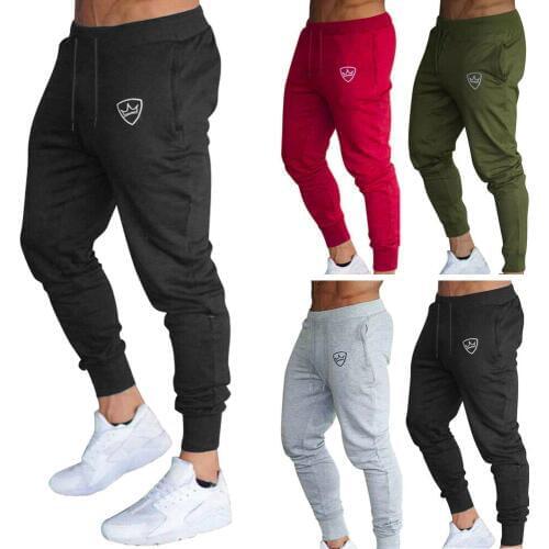 New Mens Long Sport Elastic Pants Gym Slim Fit Trousers Running Joggers Gym Sweatpants