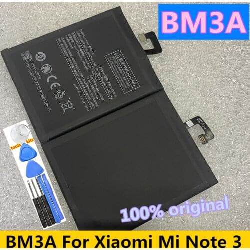 Original Phone Battery BM3A For Xiaomi Mi Note 3 Replacement Battery 3300mAh High Capacity Phone Batteries