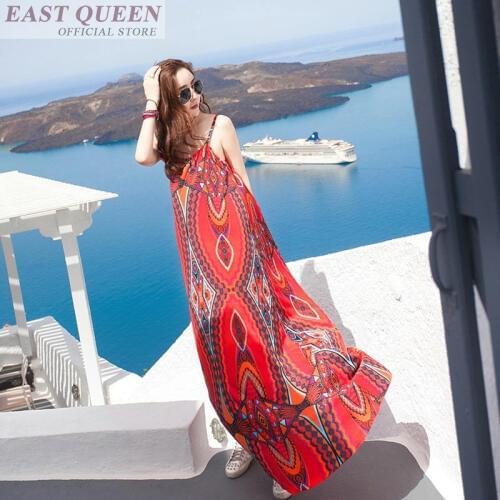 Beach sexy sling dress mexican boho chic hippie style sundresses summer female DD532