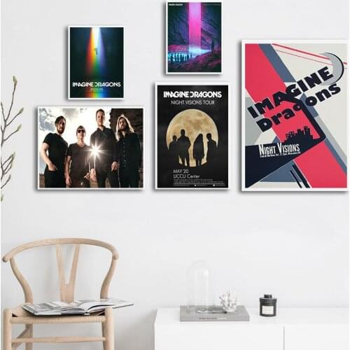 Imagine Dragons Album Cover Posters And Prints Canvas Painting Wall Pictures For Living Room Music Decorative Home Decor Affiche