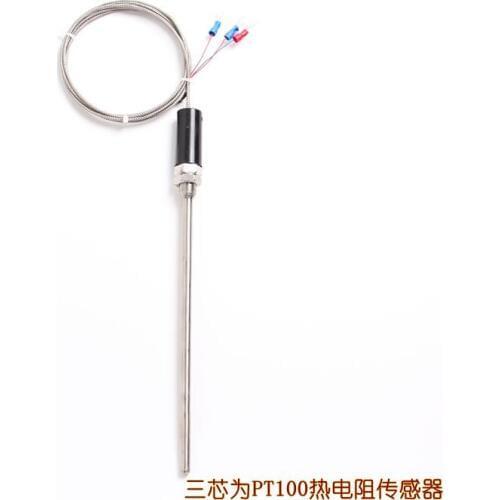 PT thermocouple temperature sensor thread M27*2 probe diameter 7mm tail line 1.5 m temperature 100-200+450 degree