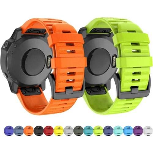 Smart Watch Band Straps For Garmin Fenix 6 6S 6X 5X 5 5S 3 3HR 5 GPS Forerunner 935 945 Quick Release Strap Silicone watchbands