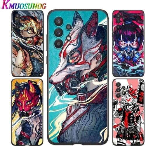 Silicone Cover Anime girl samurai For Samsung A91 A72 A71 A52 A51 A42 A41 A32 A31 A22 A21S A12 A11 A03 A02S A01 Phone Case