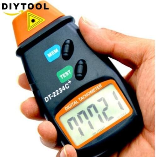 DT-2234C+ tacometro digital display infrared laser tachometer measuring instrument tachometer high precision цифровой тахометр