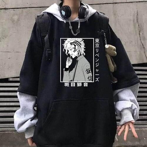 Fad Janpanese Anime Tokyo Revengers Hoodie Men Long Sleeve Shion Madarame Sweatshirts Hio Hop Clothes