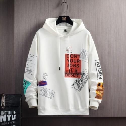 2021 Sweatshirt Men Harajuku Style Hip Hop Hoodies Autumn Spring Casual Hoodie Cotton Sweatshirts Men Streetwear Clothes M-3XL