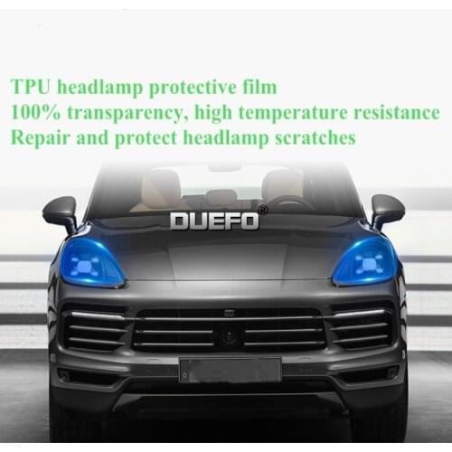 TPU Car Headlight Protection Resist Film B-Pillar C-Pillar Transparent Sticker for Porsche Cayenne Panamera Macan 718