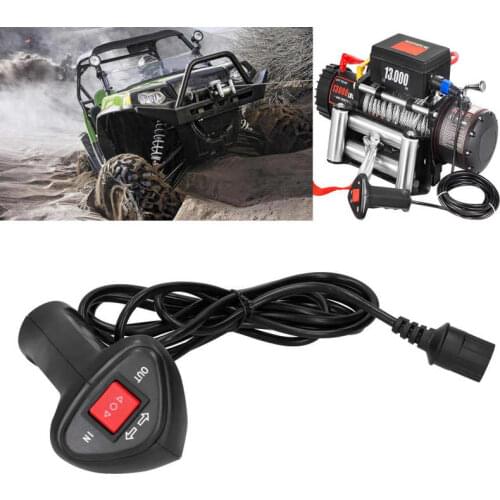 Universal Electric Winch Remote Control Controller with 9.2ft Cable for Car Off-Road Vehicle Parts