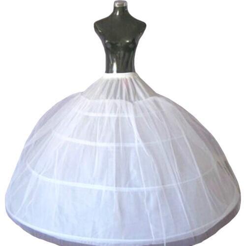 High Quality 4 Hoops Petticoat For Wedding Dresses 2018 Underskirt for Puffy Bridal Gowns Wedding Accessory Crinoline In Stock