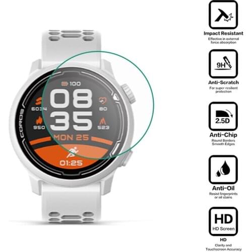 Tempered Glass Clear Protective Film Protection For Coros PACE 2 Sport Smart Watch Pace2 LCD Display Screen Protector Cover