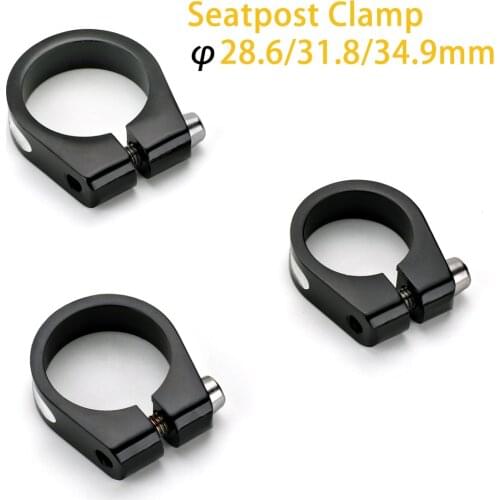 Bike Seatpost Clamp Bicycle Seat Tube Clamp 28.6/31.8/34.9mm MTB Road Bike Seat Post Tube Clip MTB Parts Bike Repair Tools