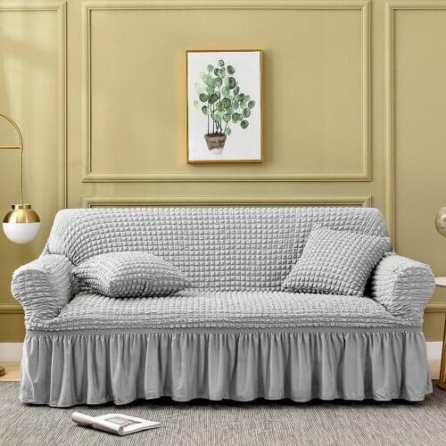 Jacquard Woven Bubble Lattice Sofa Cover for Living Room Armchair Stretch Slipcover Furniture Protector Home Decor 1/2/3-seater
