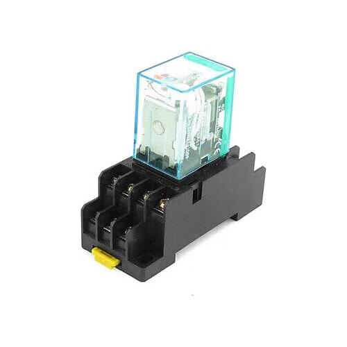 12 AC Coil 4PDT Power Relay MY4NJ HH54P-L 14 Pin w 2-M4