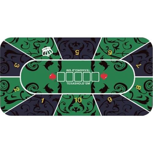 47x24'' Poker Table Layout Portable Gambling Tabletop Mat Non-slip Craps Pad