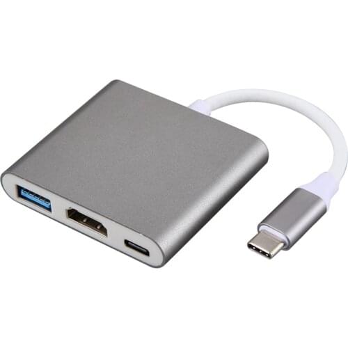 Adaptador USB-C HDMI USB Tipo C A HDMI Cable USB C HDMI 4K USB-C 3 Hub Para for Apple Aire