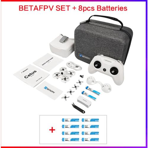 BETAFPV Cetus FPV Kit RTF Frsky D8 Lite Radio 2 SE Radio Transmitter 5.8G 14DBI VR02 FPV Goggles VTX 25mW 1S Indoor Racing Drone