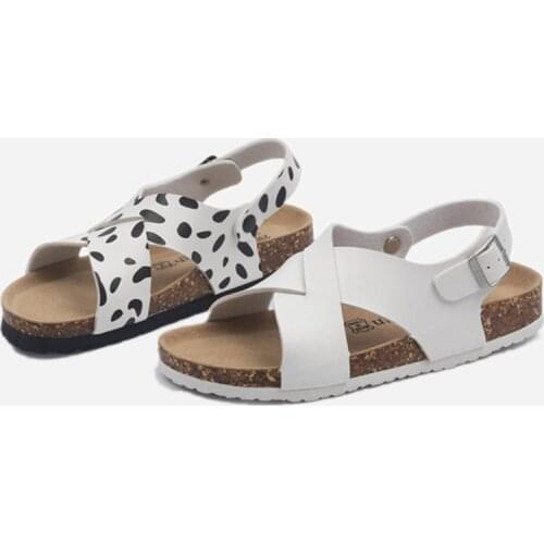 COSMAGIC 2021 New Beach Cork Sandals Casual Women Summer Buckle Strap Outside Non-slip Sandalias Shoe