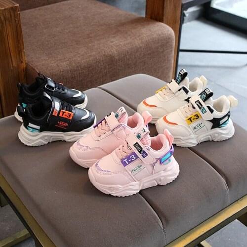 2021 New Childrens Sports Shoes Soft-soled Running Sneakers Breathable Student Shoes Fashion Non-slip Hot for Boys and Girls