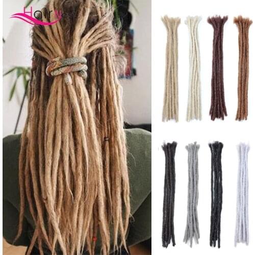 Hair Nest Handmade Dreadlocks Hair Extensions 20 Inch Crochet Hair 5 stands Crochet Braids Synthetic Hair For Women and Men