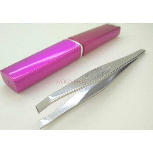 Makeup Tool Professional Slant Tip Eyebrow Tweezer Hair Remover Forcep Facial False Eyelashes Clip Beauty Tools Stainless Steel
