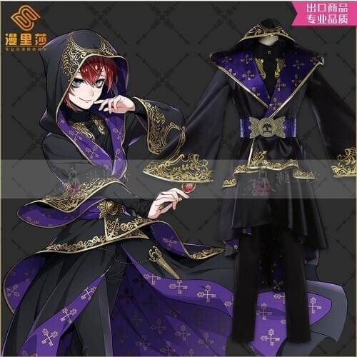 Costume Made Anime Twisted Wonderland Kimono All Menbers Team Outfit Cosplay Costume Malleus Dress Costumes