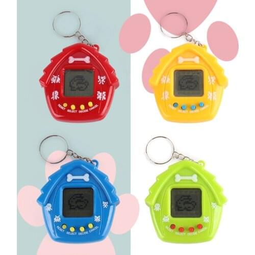 Micro-Pets Board Game Musical Electronic Pet Handhold Toy Realistic Mini Game Console Board with Screen & Sound Keychain