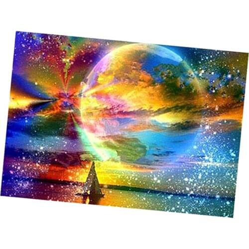 Full Landscape DIY 5D Round Diamond Painting Embroidery Needlework Gift Kit