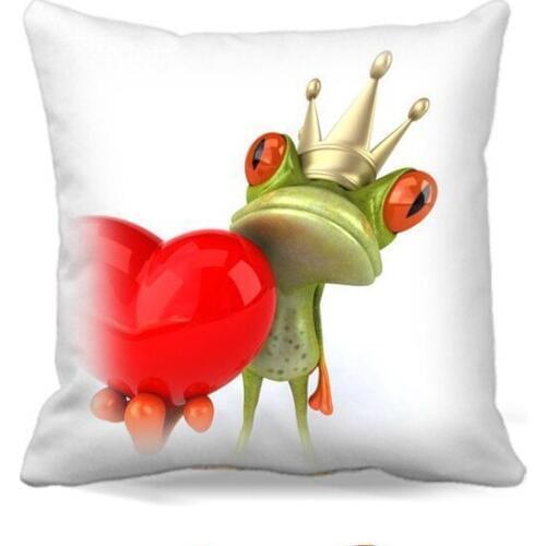 The Frog heart Cotton polyester Throw Pillow Case Bed Decorative Square Cushion cover Home Office car sofa seat