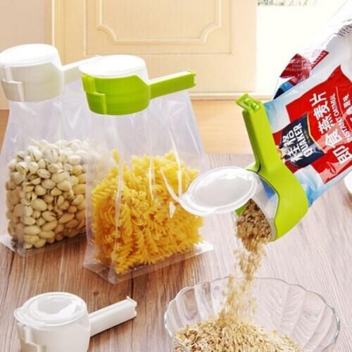 Seal Pour Food Storage Bag Clip Snack Sealing Clip Keeping Fresh Sealer Clamp Plastic Helper Food Saver Travel Kitchen Tools New