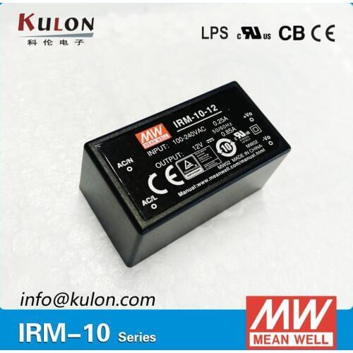 Original MEAN WELL IRM-10-12 single output 0.85A 12V 10W encapsulated meanwell power supply IRM-10