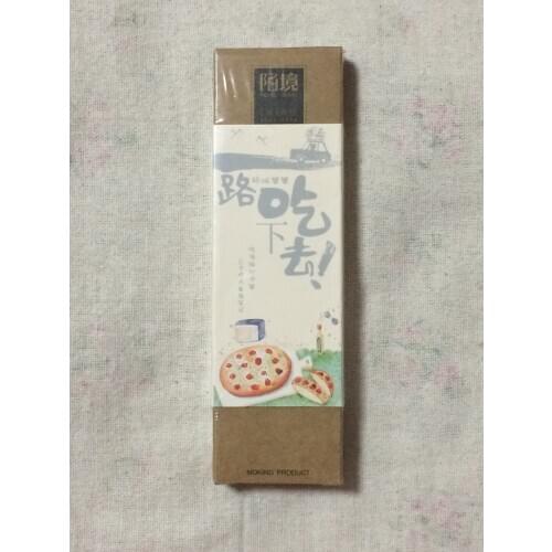 Eat food paper bookmark(1pack=30pieces)