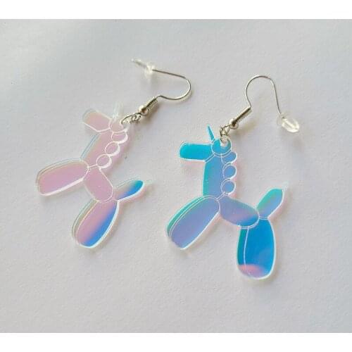 Cute Puppy Jewelry Iridescent Chihuahua Dangle Earring