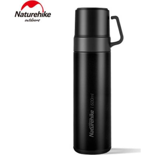 Naturehike Sport Bottle Double Lid Cup Outdoor Portable Camping Kettle 600ml Travel Kettle 304 Stainless Steel Vacuum Cup