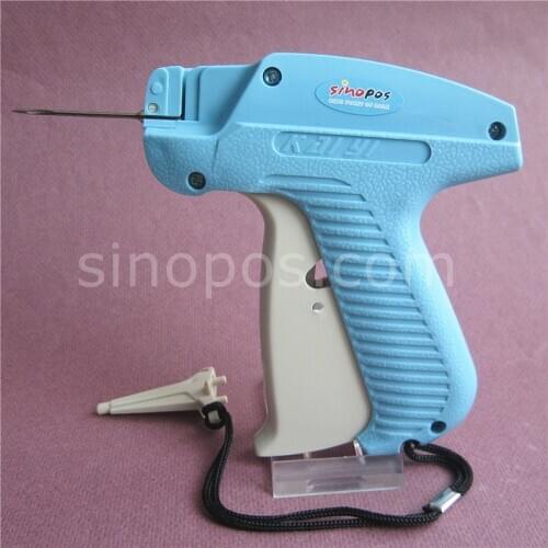 [FINE LONG] Extra Long Fine Needle Tag Gun, thick fabric clothes sweater socks rug price tag attacher barbs fastener pins pistol