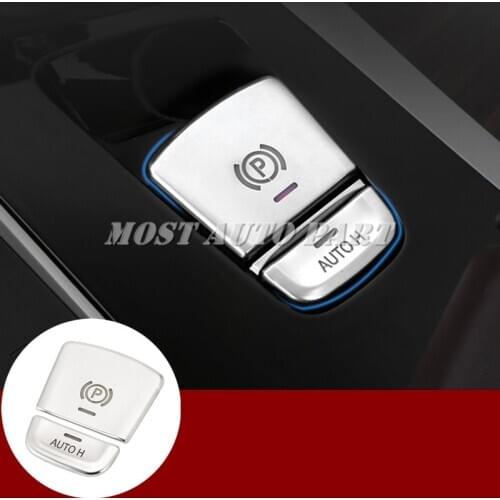 Inner Electronic Handbrake AUTO H Button Cover For BMW 5 Series G30 G31 2017-2020 Car Decoration Car Accesories Interior