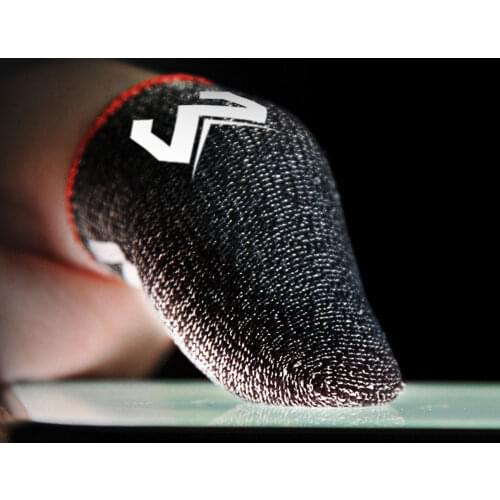 1Pair Phone Games Sweat-Proof Finger Gloves Thumbs Finger Cover Anti-slip Cot Sleeve for PUBG Touch Screen Game Practical Access